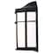 Nuvo LED Cage Lantern Fixture, Black Finish with White Linen Acrylic 62/1397 - alternate 4